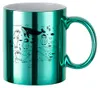 Tasse für Sublimation - Grün - Chromeffekt - 11oz / 320ml Produktbild-Vorschau 3