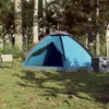 vidaXL Kuppel-Campingzelt 4 Personen Blau Wasserdicht Produktbild-Vorschau 4