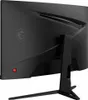 The back of a black computer monitor on a black background. Produktbild-Vorschau