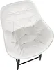CLP 2er Set Barhocker Gibson Samt, Sitzhöhe 76 cm cremeweiß Produktbild-Vorschau 4
