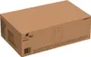 A cardboard box with product information and graphics printed on it. Produktbild-Vorschau