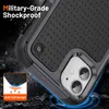 Close-up of a phone case with marketing text and graphics. Produktbild-Vorschau