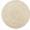 vidaXL Teppich Handgefertigt Jute Weiß und Natur 90 cm Produktbild-Vorschau 6