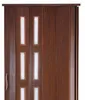 Falttür Schiebetür Mahagoni Farben Fenster H. 201 cm für Produktbild-Vorschau 3