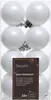 Weihnachtskugeln Kunststoff 4cm 16 Stück - Winterweiss Produktbild-Vorschau 2