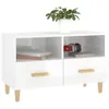 vidaXL TV-Schrank Hochglanz-Weiß 80x36x50 cm Holzwerkstoff Produktbild-Vorschau 3