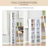 HOMCOM Lot de 2 étagères colonnes Armoire de Rangement Voir les images du produit 4
