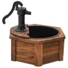 vidaXL Fontana da giardino con pompa 57x57x53 cm in legno Anteprima dell’immagine prodotto 5