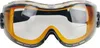 A pair of clear safety goggles with orange accents. Produktbild-Vorschau