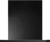 A black range hood with silver accents is shown against a white background. Produktbild-Vorschau