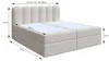 Boxspringbett SANDO Topper VISCO Bett  mit Bettkästen Produktbild-Vorschau 4