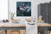 MuchoWow® Poster Hai - Weiß - Wasser 100x100 cm - Produktbild-Vorschau 3