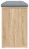 vidaXL Lavice na boty Sonoma dub 82 x 32 x 50 cm Materiál Náhled obrázku produktu 6
