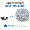 30M 300LEDs 8 Modi Lichterkette Strom, Timer, Merkfunktion, Produktbild-Vorschau 7