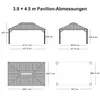 PURPLE LEAF Hardtop Pavillon 4x4.6m wasserdicht winterfest Produktbild-Vorschau 10