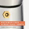 Close-up of a metal valve on a coffee maker. Produktbild-Vorschau