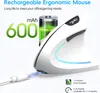 Ergonomische kabellose vertikale Maus 2.4 G+BT5.1 Produktbild-Vorschau 4