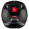 The back view of a black motorcycle helmet. Anteprima dell’immagine prodotto
