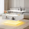Merax Hochglanze Couchtisch mit LED-Beleuchtung, Produktbild-Vorschau 2