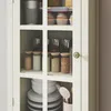 Buffetkast, glazen deuren, dubbele lade, houten dressoir, Productafbeelding-voorbeeld 9