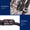 Collage of an e-bike's gear system and handlebar display. Produktbild-Vorschau
