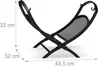 relaxdays Kaminholzkorb 40,0 l schwarz 43,5 x 32,0 x 32,0 Produktbild-Vorschau 4