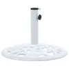 vidaXL Sonnenschirmständer Weiß 12 kg 48 cm Gusseisen Produktbild-Vorschau 3