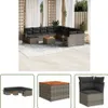 The Living Store 12-tlg. Garten-Sofagarnitur mit Kissen Produktbild-Vorschau 1