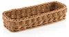 A close-up studio shot of an empty woven basket. Voir les images du produit