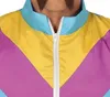 Close-up of a colorful tracksuit with a zipper. Produktbild-Vorschau