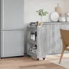 Schrank mit Rollen Grau Sonoma 60x22x79 cm Holzwerkstoff Produktbild-Vorschau 3