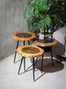 Runder Beistelltisch-Set Wohnzimmer Luxus Tische Wohnzimmer Produktbild-Vorschau 3