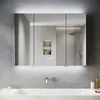 SONNI Armadio a specchio a tre ante 90x65x13cm con Anteprima dell’immagine prodotto 1