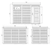 Casetta da Giardino in Legno 6,18 m² TIMBELA M326F1 Anteprima dell’immagine prodotto 6