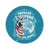 MuchoWow® Mauspad Mousepad Jahrgang - Hund - Amerika 40x40 Produktbild-Vorschau 1