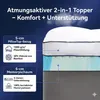 NicePlus Topper mit Daunendecke, 160x200x10cm, 5-Zonen Produktbild-Vorschau 2