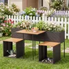 COSTWAY Gartenmöbel Set mit Hochbeet, Kräuterbeet mit Produktbild-Vorschau 2