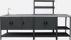 sweeek - Outdoor-Küche 3 Elemente aus Edelstahl - Schwarz Produktbild-Vorschau 1