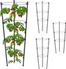 relaxdays Rankhilfe 45 cm 4er Set schwarz Produktbild-Vorschau 1
