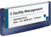 DURABLE Plaque de porte CLICK SIGN 149x52,5 mm, Bleu foncé, Voir les images du produit 16