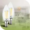 Briloner Set di 2 lampadine LED a filamento E14, candela, Anteprima dell’immagine prodotto 2