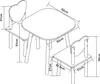 Kindersitzgruppe 'Siljan' Tisch + 2 Stühle mit Herz-Design Produktbild-Vorschau 4