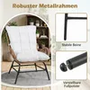Sedia da giardino COSTWAY in polyrattan resistente alle Anteprima dell’immagine prodotto 6