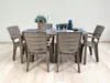 Set de salle à manger d'extérieur avec table rectangulaire Voir les images du produit 2