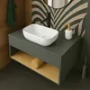UMYWALKA NABLATOWA CERAMICZNA STAWIANA BIAŁA OWALNA POŁYSK Podgląd zdjęcia produktu 6
