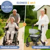 ELONEO 2in1 Rollstuhl Rollator faltbar und leicht mit Sitz, Produktbild-Vorschau 17