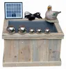 Miniteich Solar Möwe - Holzkiste, Keramik-Wasserspiel & Produktbild-Vorschau 3