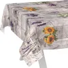 Tischdecke wasserabweisend abwaschbar Grau 200x140cm Shabby Produktbild-Vorschau 1
