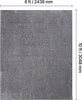 VEVOR Kuscheliger Kurzflor Teppich 3048x2438 mm, 20 mm Produktbild-Vorschau 2