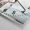 Wanduhr - Quadrat - Glasuhr - Brennen Mann Frau - 40x40cm - Produktbild-Vorschau 5